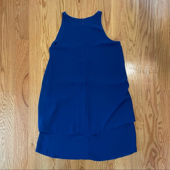 Fleur Bleue Layered Swing Dress, Blue, Size 4 - Picture 2 of 2